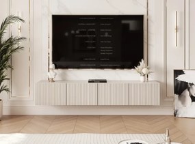 TV skrinka DOROTHY závesná 200cm kašmír drážkovaná