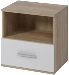 Nočný stolík Goda II 1S sonoma/biela