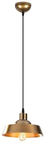 Závesné svietidlo v zlatej farbe s kovovým tienidlom ø 22 cm Berceste – Opviq lights