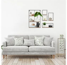 Sada 5 závesných poličiek LOFT Industrial