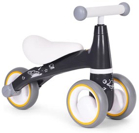 Detské odrážadlo v čiernej farbe s vesmírnym dizajnom