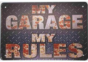 Ceduľa My Garage My Rules