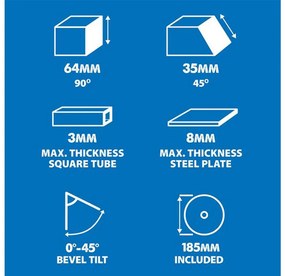Okružná píla EVO S185CCSL 1600W s kotúčom na oceľ EV000181.S