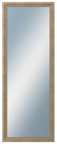 DANTIK - Zrkadlo v rámu, rozmer s rámom 60x160 cm z lišty KŘÍDLO malé strieborné patina (2775)
