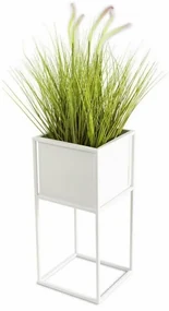 HowHomely Stojan na kvety 50x24 cm biela DD0100