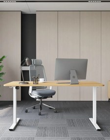 Výškovo nastaviteľný stôl Alto 100 White 120 cm