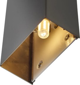 Moderné nástenné svietidlo Gunmetal 2-Lights - Otan S