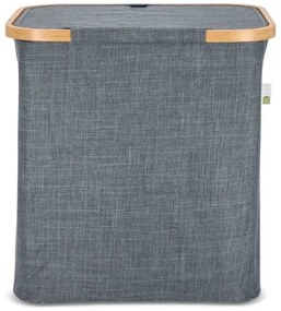 Kôš na bielizeň NOLVIO 50 L, modrosivý
