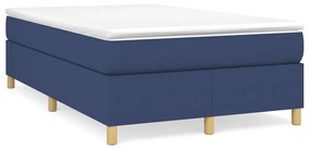 Boxspring posteľ s matracom modrá 120x190 cm látka 3269696