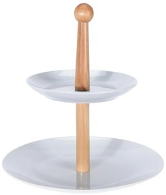 Porcelánový servírovací podnos Rebeca, 24x27 cm