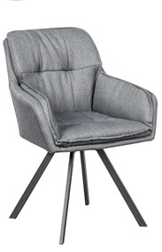 Stolička sivá lakťová opierka