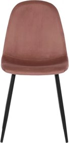 Jedálenská stolička zamatová, ružová CT-971 PINK4