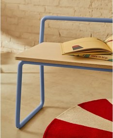 Modrá/v prírodnej farbe lavica Tinn – Kave Home