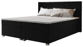 Čalúnená postel Boxspring ISLAND + matrac + rošt - cosmic100 / 140x200 / s vrchným matracom
