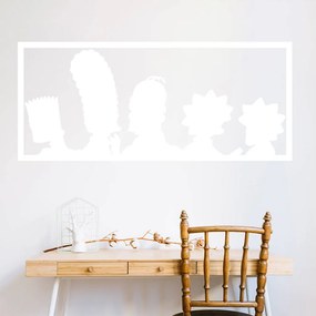 Veselá Stena Samolepka Simpsonovci Farba: bílá, Veľkosť: 60 x 26 cm