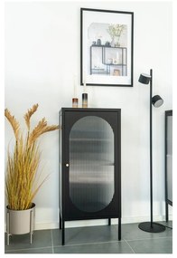 Čierna kovová vitrína 50x110 cm Adelaide – House Nordic