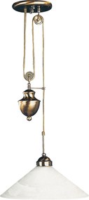 Rabalux Závesný luster s kladkou Marian 60W/E27/230V/IP20 - bronz