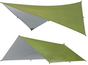 3x3 metrová, vodotesná plachta na kempovanie, s darčekovým prenosným obalom