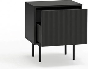 Čierny matný nočný stolík Sierra – Teulat