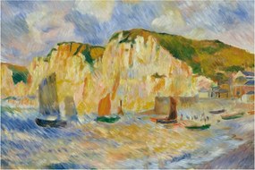 Obraz - Auguste Renoir, Sea and Cliffs, reprodukcia (90x60 cm)