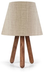 Stolná lampa Bechos 33 cm orech/hnedá