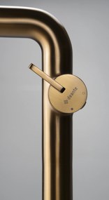 Deante Silia, vysoká umývadlová batéria s pravouhlým výtokom, bronzová, DEA-BQS_C24K