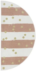 Koberec LIMA M044A krémový / ružový / zlatý polkruh