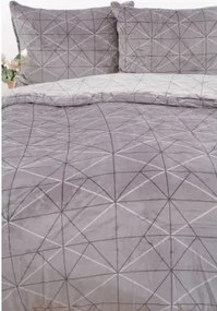 Obliečky mikroplyš Exclusive – Sebastian sivý 140 × 200 cm, 70 x 90 cm