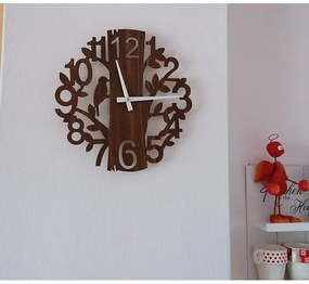 Drevené hodiny vták I SENTOP HDFK PR0162