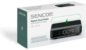 Sencor Digitálny rádiobudík s bezdrôtovou nabíjačkou