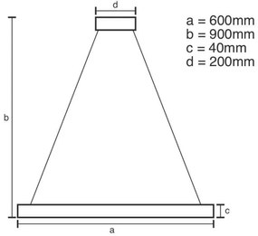 Brilagi - LED Stmievateľný luster na lanku CIRCLE LED/42W/230V 3000-6500K + DO
