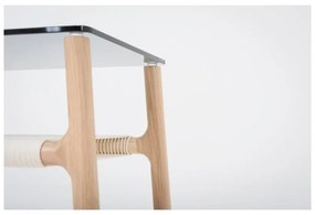 Odkladací stolík z masívneho dubového dreva Gazzda Fawn