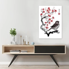 Gario Obraz na plátne Malý vrabček Sumi-e - Dr.Monekers Rozmery: 70 x 100 cm