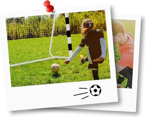 Neo-Sport Futbalová bránka 300 x 160 x 90 cm NS-460 čiernobiela