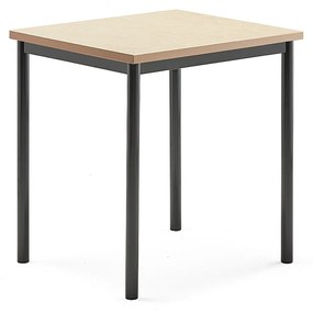 Stôl SONITUS, 700x600x720 mm, linoleum - béžová, antracit