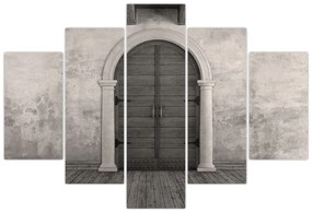 Obraz - Tajomné dvere (150x105 cm)