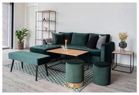 Odkladací stolík s doskou v dubovom dekore House Nordic Vita, 45 x 45 cm