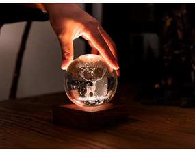 Tmavohnedá svetelná dekorácia na USB Amber – Gingko