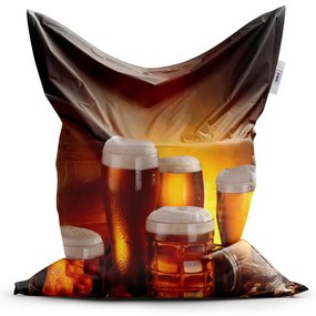 Sablio Sedací vak Krýgle s pivom - 200x140 cm
