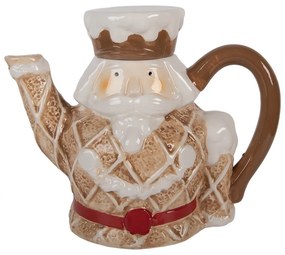 Hnedá keramická kanvička Luskáčik Nutcracker - 22*12*18 cm / 900 ml