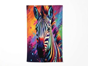 Rýchloschnúca XL plážová osuška ZEBRINA farebná 100 x 180 cm, 100% mikrovlákno