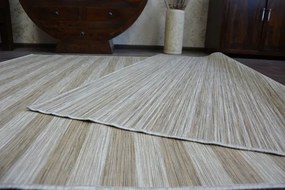 Exteriérový Obojstranný Koberec SIZAL DOUBLE 29203/750 Pásky hnedý/béž