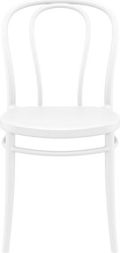 VICTOR záhradná stolička bez podrúčok white