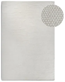 Krémovobiely ručne tkaný koberec s prímesou vlny 160x230 cm Pradesh Natural White – Elle Decoration