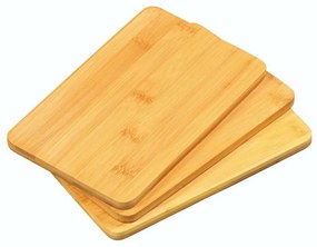 Kesper 50203-71 Sada doštičiek na krájanie bambus 3 ks, 22 x 14 x 0,8 cm