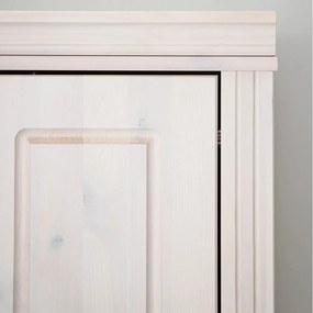 Biela šatníková skriňa z borovicového dreva 65x180 cm Anita – Støraa