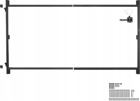 Podpera Železo 1ks 152,4-243,8 x 5,7 x 119,4 cm Odolná voči korózii