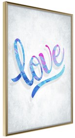 Artgeist Plagát - Love [Poster] Veľkosť: 20x30, Verzia: Zlatý rám