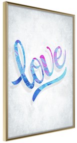 Artgeist Plagát - Love [Poster] Veľkosť: 40x60, Verzia: Zlatý rám