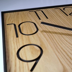 Dekorstudio Drevené hodiny na stenu Wood Square 40cm